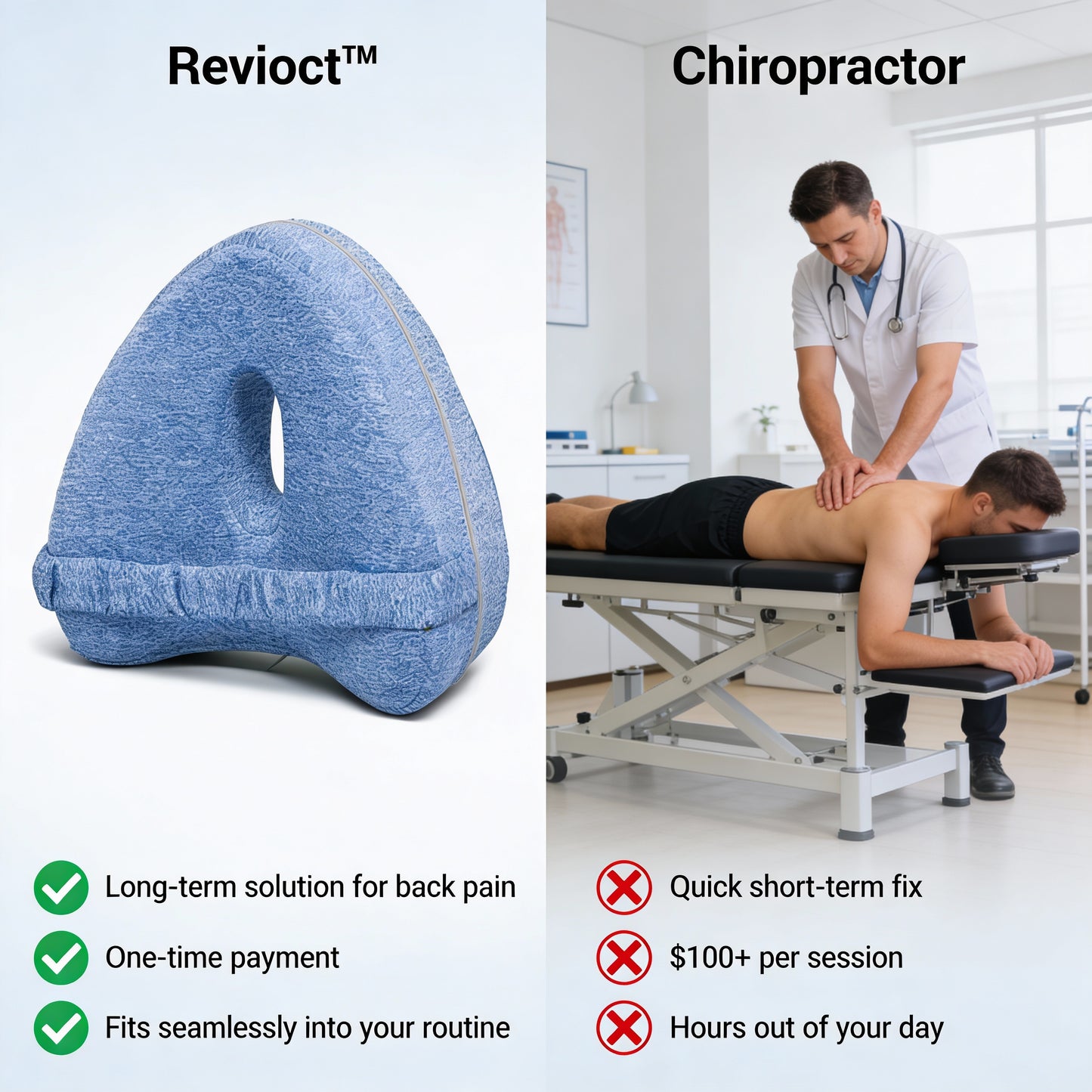 Revioct™ Knee Pillow